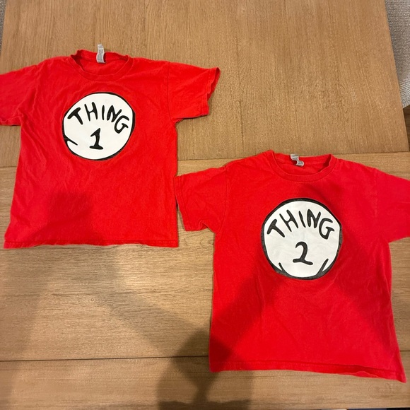 Gildan Other - Thing 1 & Thing 2 Cat in the Hat Costumes